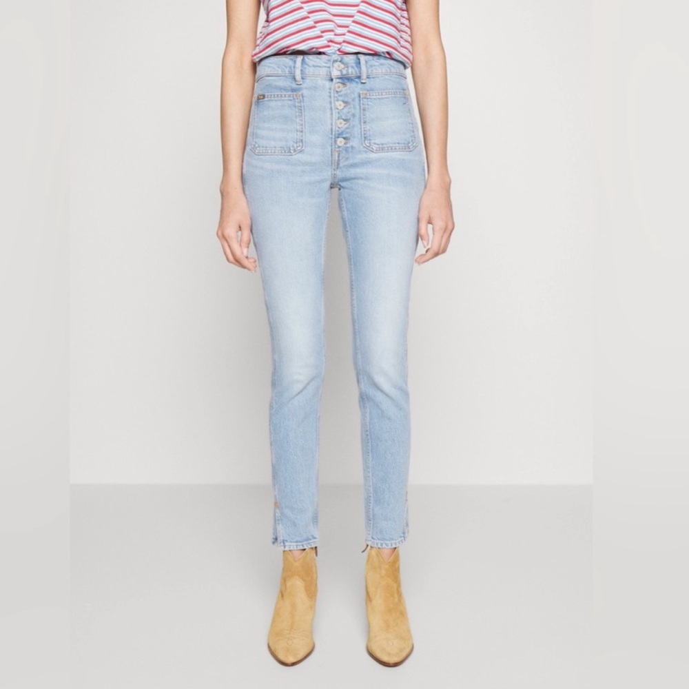 Polo Ralph Lauren Light Blue High-Waist Tompkins Jeans 31 NWT